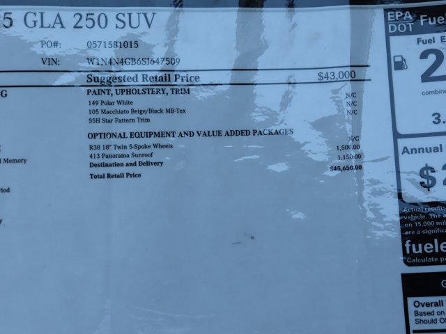 Photo of 2025 Polar White Mercedes-Benz GLA 250