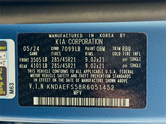 Photo of 2024 Ocean Blue Matte Kia EV9