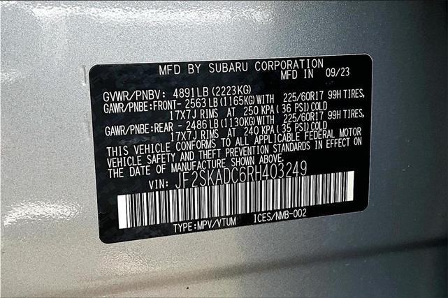 Photo of 2024 Ice Silver Metallic Subaru Forester