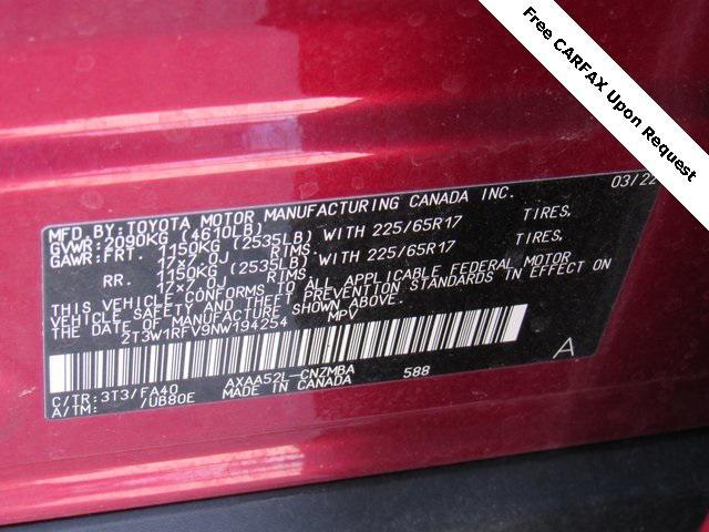 Photo of 2022 Ruby Flare Pearl Toyota RAV4
