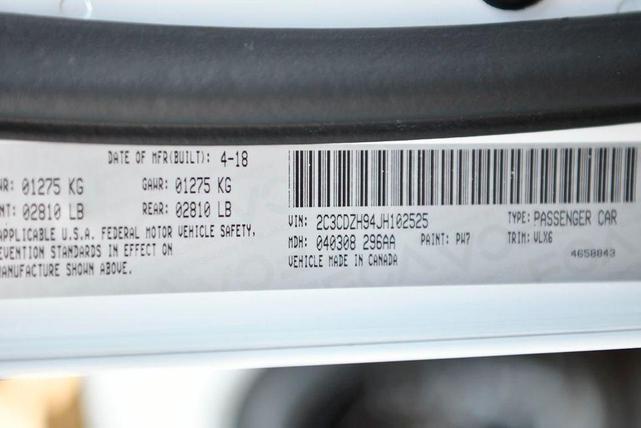 Photo of 2018 White Knuckle Clearcoat Dodge Challenger