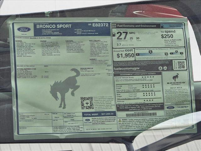 Photo of 2025 Velocity Blue Metallic Ford Bronco Sport