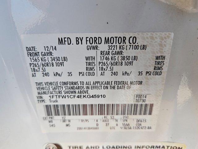 Photo of 2014 Oxford White Ford F-150