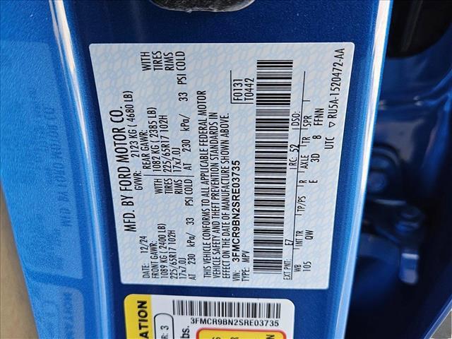 Photo of 2025 Velocity Blue Metallic Ford Bronco Sport