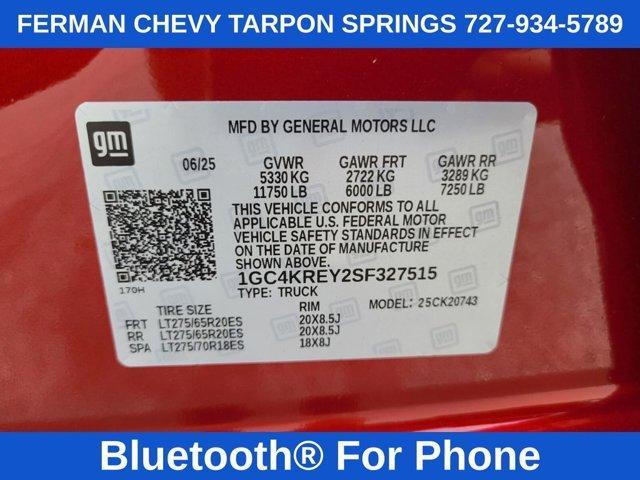 Photo of 2025 Radiant Red Chevrolet Silverado 2500