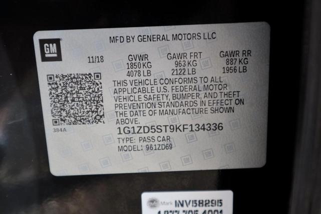 Photo of 2019 Mosaic Black Metallic Chevrolet Malibu