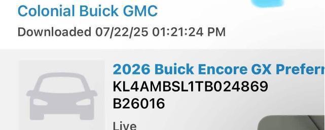 Photo of 2026 Summit White Buick Encore GX