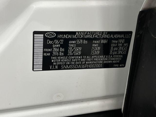 Photo of 2023 Serenity White Pearl Hyundai SANTA FE