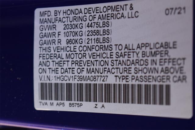Photo of 2021 Still Night Pearl Honda Accord
