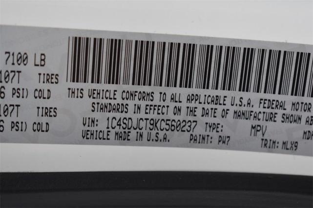 Photo of 2019 White Knuckle Clearcoat Dodge Durango