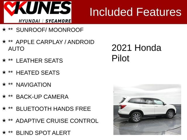 Photo of 2021 White Honda Pilot