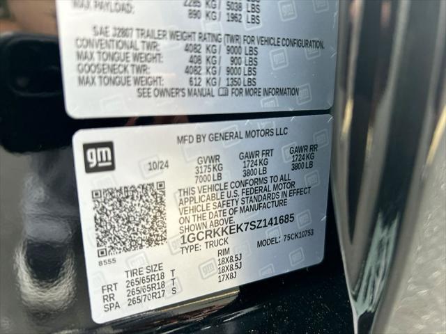 Photo of 2025 Black Chevrolet Silverado 1500