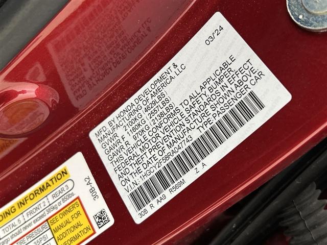 Photo of 2024 Radiant Red Metallic Honda Accord Hybrid