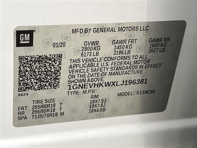 Photo of 2020 Summit White Chevrolet Traverse