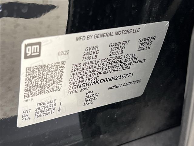 Photo of 2022 Black Chevrolet Tahoe