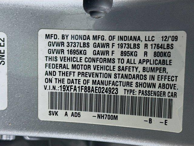 Photo of 2010 Alabaster Silver Metallic Honda Civic
