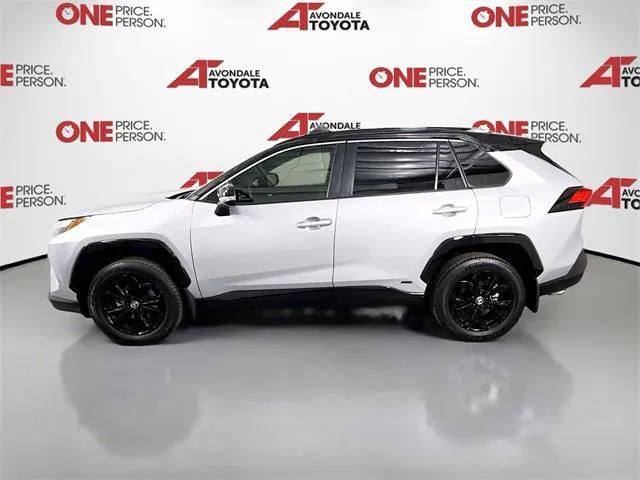 Photo of 2024 Silver Sky/Midnight Black Toyota RAV4 Hybrid
