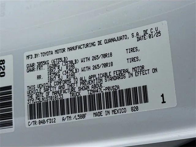 Photo of 2025 Ice Cap Toyota Tacoma