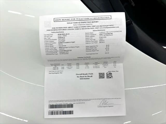 Photo of 2016 Elite White Hyundai Veloster