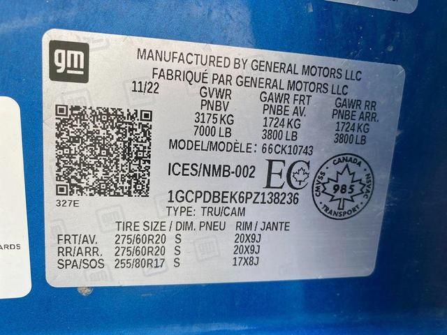 Photo of 2023 BLUE Chevrolet Silverado 1500