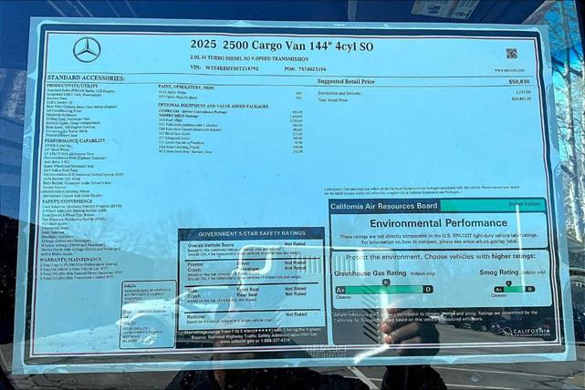 Photo of 2025 White Mercedes-Benz Sprinter 2500