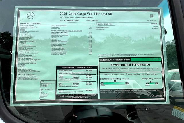 Photo of 2025 White Mercedes-Benz Sprinter 2500