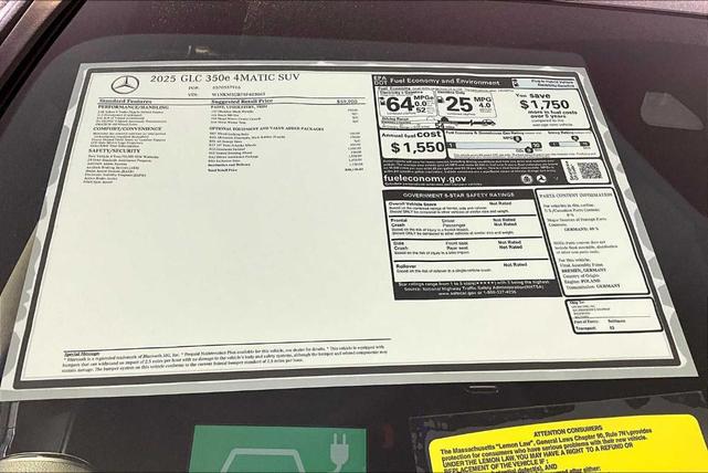 Photo of 2025 Black Mercedes-Benz GLC 350e