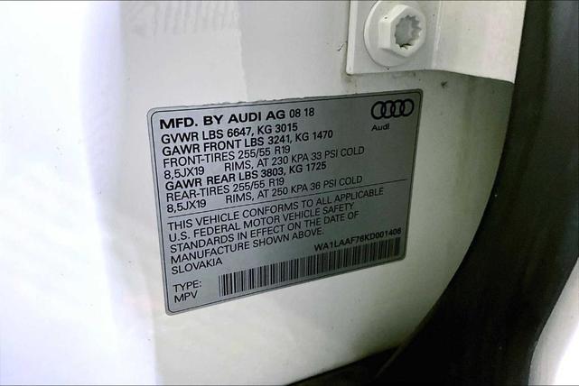 Photo of 2019 Carrara White Audi Q7