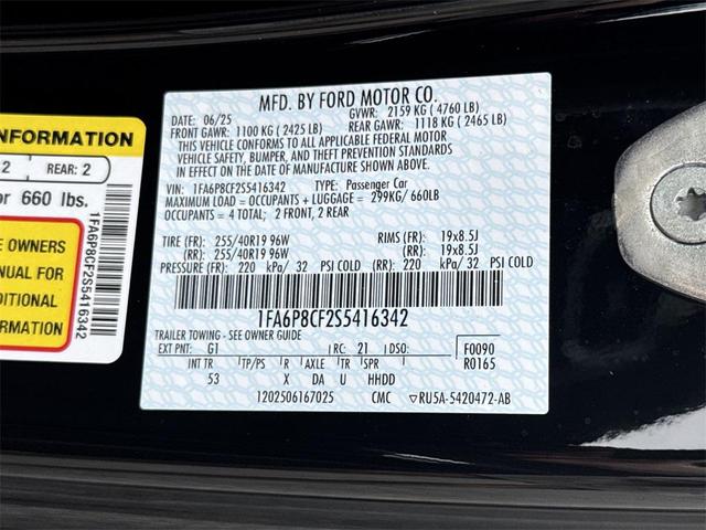 Photo of 2025 Shadow Black Ford Mustang