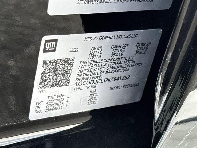 Photo of 2022 Black Chevrolet Silverado 1500