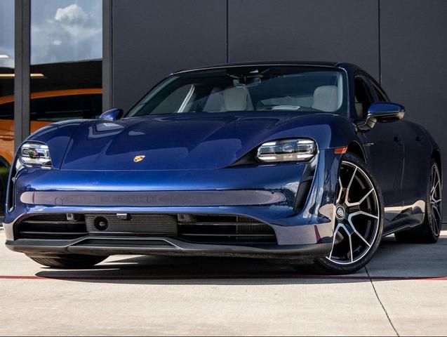 Photo of 2023 Gentian Blue Metallic Porsche Taycan