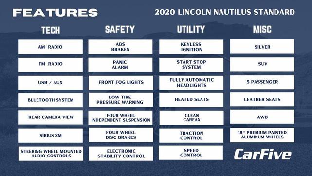 Photo of 2020 Silver Lincoln Nautilus