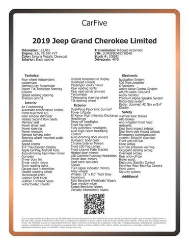 Photo of 2019 Sangria Metallic Clearcoat Jeep Grand Cherokee