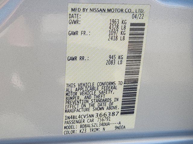 Photo of 2022 Brilliant Silver Metallic Nissan Altima