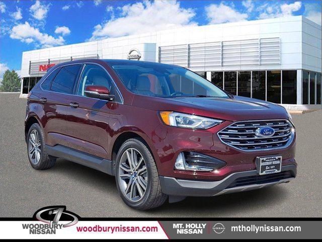 Photo of 2021 Burgundy Velvet Metallic Tinted Clearcoat Ford Edge