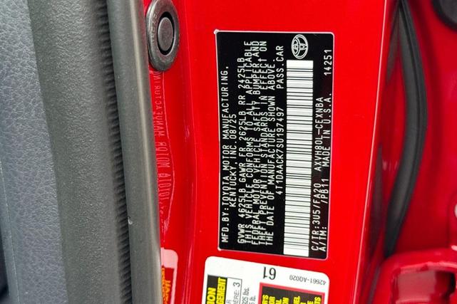 Photo of 2025 Supersonic Red Toyota Camry