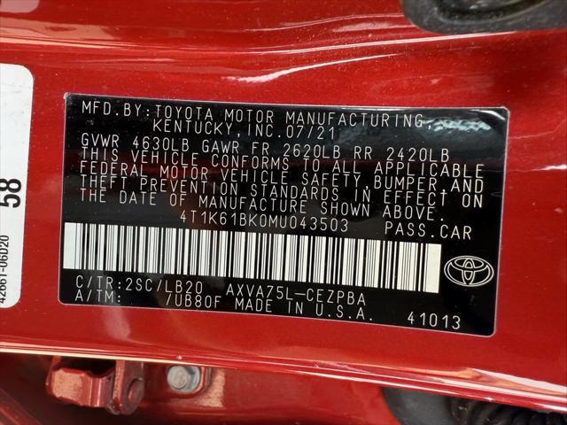 Photo of 2021 Red Toyota Camry
