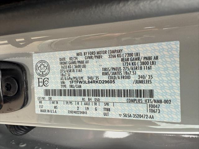 Photo of 2024 White Ford F-150