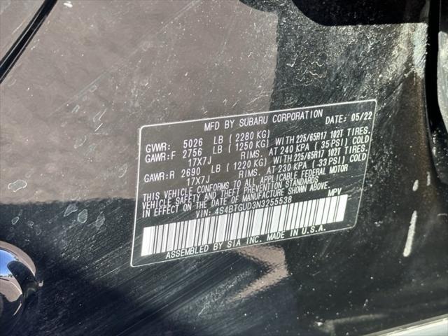 Photo of 2022 Crystal Black Silica Subaru Outback