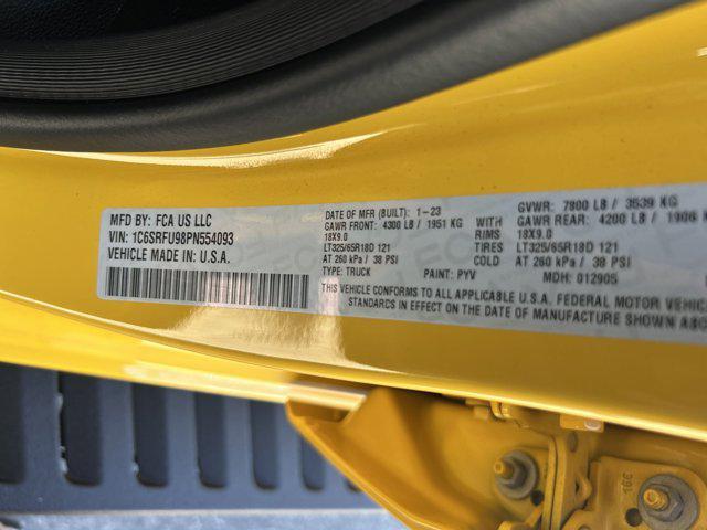 Photo of 2023 Yellow RAM 1500