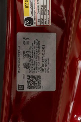 Photo of 2020 Garnet Red Tintcoat Chevrolet Camaro