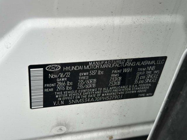Photo of 2023 White Hyundai SANTA FE