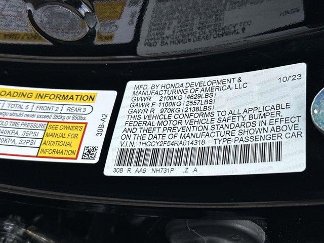 Photo of 2024 Black Honda Accord Hybrid