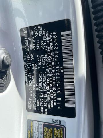 Photo of 2015 Snow White Pearl Kia Sorento