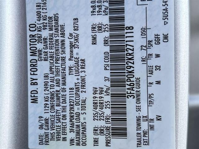 Photo of 2019 Ingot Silver Metallic Ford Fusion