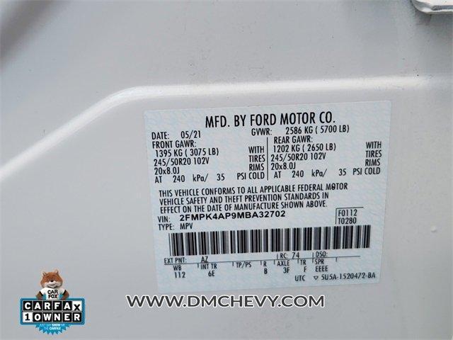 Photo of 2021 White Ford Edge