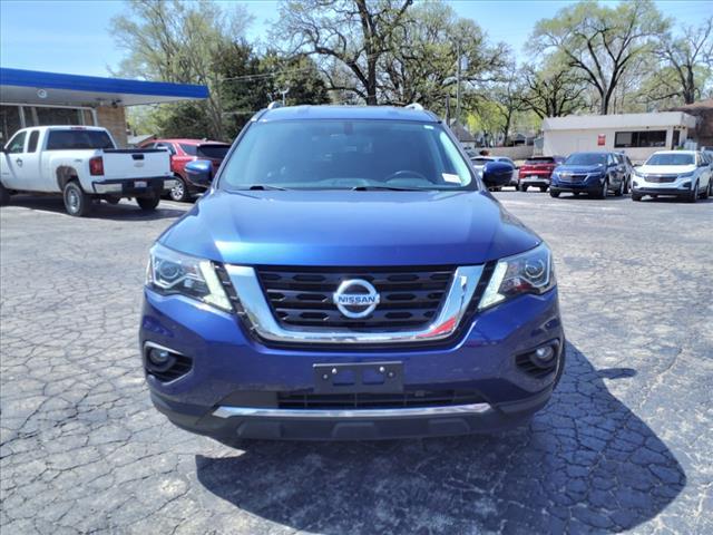 Photo of 2020 Caspian Blue Metallic Nissan Pathfinder