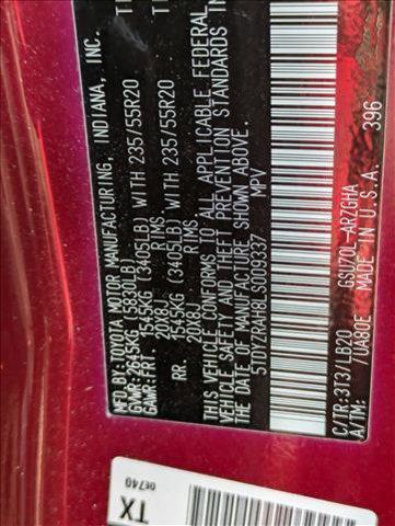 Photo of 2020 Ruby Flare Pearl [Re Toyota Highlander