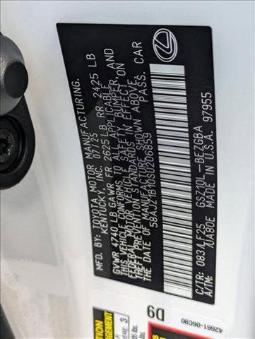 Photo of 2025 Ultra White Lexus ES 350
