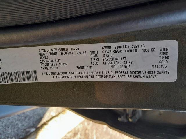 Photo of 2020 Olive Green Pearlcoat RAM 1500